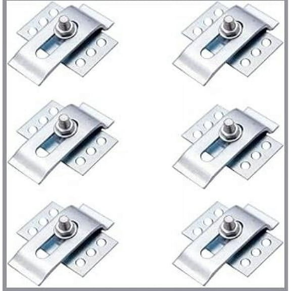 Masteelf 6pcs Undermount Sink Brackets Undermount Sink Support Clips Kitchen Sink Mounting Clips Supports Fasteners for Easy Installation
