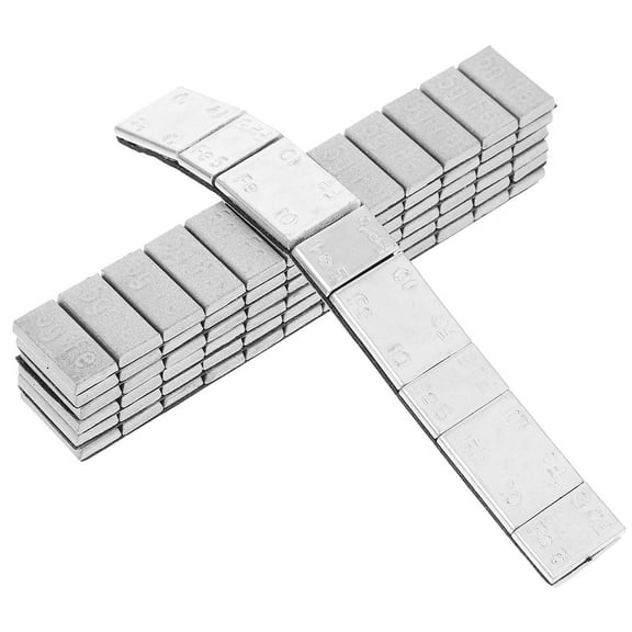 Masteelf 7 Strips Car Tire Balance Weight Blocks Tire Balance Weight Block Tire Weight Blocks Vehicle Tire Weight Block Wheel Weight Blocks Steel Tire Weight