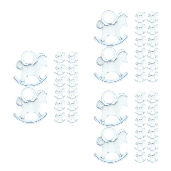 Masteelf 72 pcs Acrylic Baby Shower Charm Game Party Decoration Favors For Boy Or Girl Baby Shower Gender Reveals And Party Decorations
