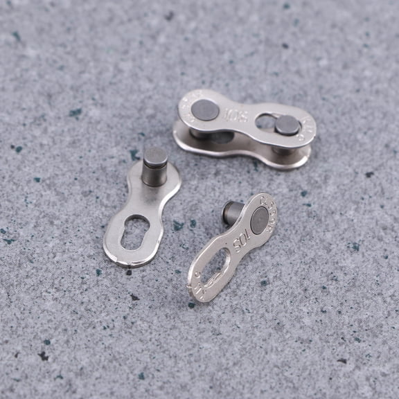 Masteelf 8 Pairs Cycling Chain Buckle Practical Bike Accessory Size 3 Silver
