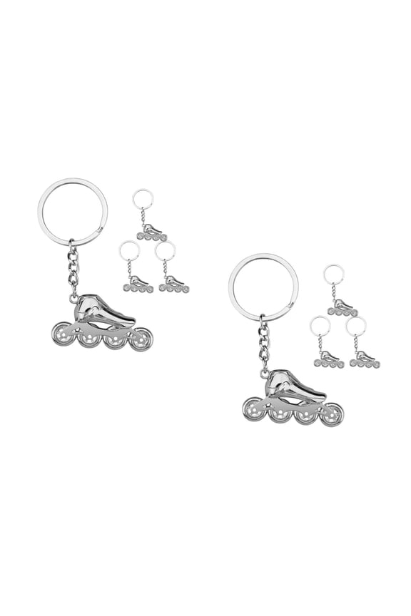 8 Pcs 3D Roller Skate Keychain Roller Skating Keychain Ornament Roller Skate Keychain Bag Pendant Roller Skate Shaped Pendant Backpack Hanging Charm