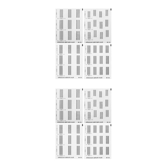 Masteelf 8 Pcs  Crescent French Manicure Stickers Nail Art Manicures Positioning Stickers For Home And Salon Use