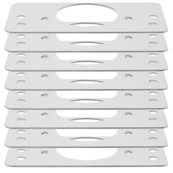 Masteelf 8 Pcs Door Hole Filler Plate Reusable Oven Paper Travel Silver