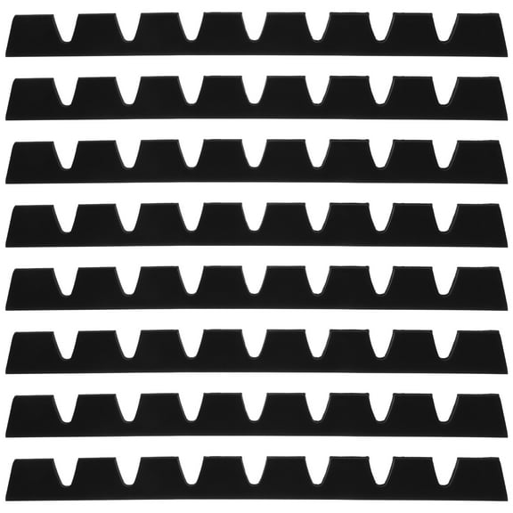 Masteelf 8 Pcs Front Lip Protector Car Bumper Guard Control Commercial Filter Hider Black