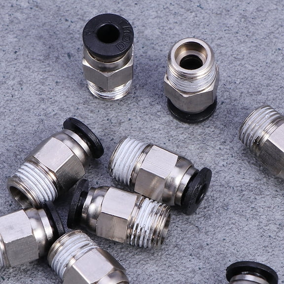 Masteelf  8 Pcs Ptfe Tubing Fitting Push to Connect Kits Practical Tube Connector