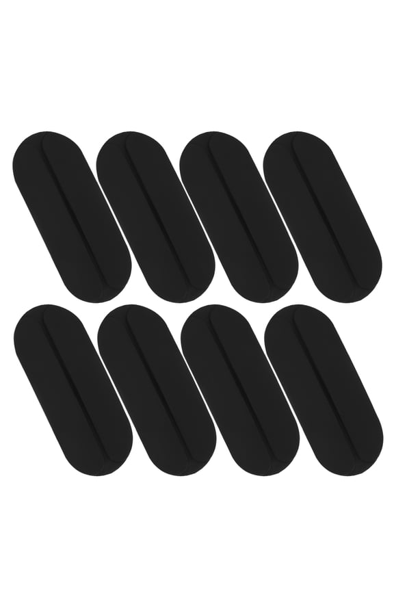 8 Pcs Shoulder Pads Seamless Bras Strap Cushions Men and Women Black