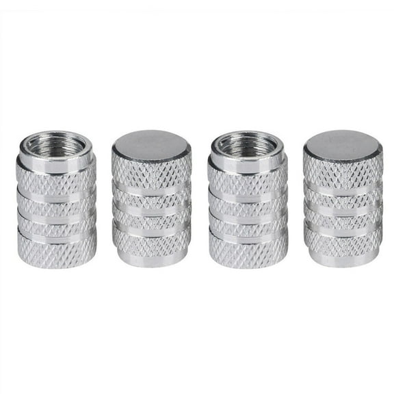 Masteelf 8 Pcs Tire Caps Valve Stem Caps for Cars Valve Cap Silver