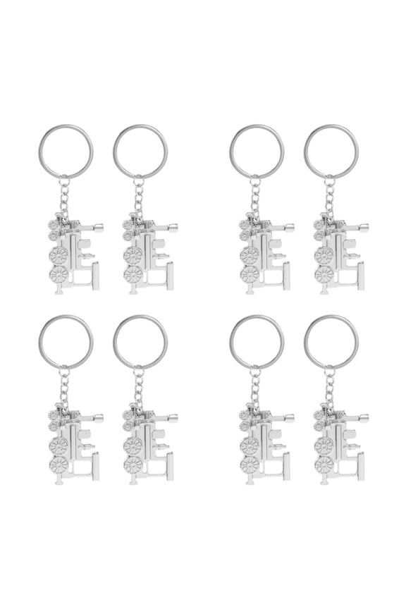 8 Pcs  Unique Zinc Alloy Keychain Compact Train Keychain Unique Carabiner For Men Cool Keychain Car Keychain Creative Keychain
