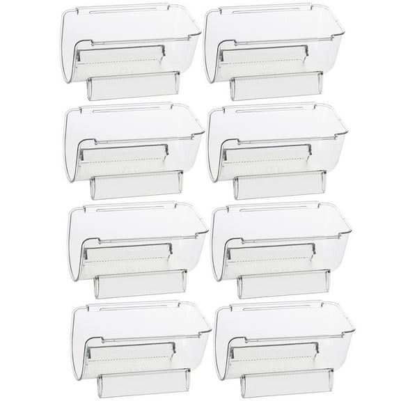 IDEANATEGRATE Wine Display Holder Acrylic 8Pcs 7.86X4.72X4.13in Bar Square