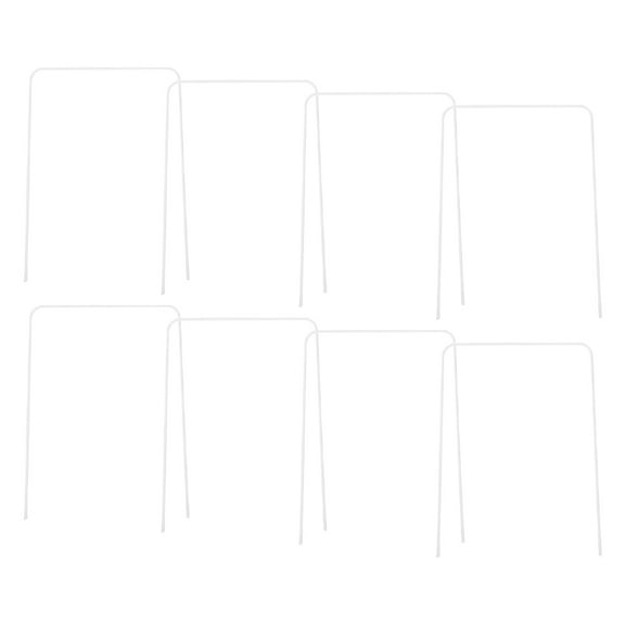 Masteelf  8 Pcs Wire Football Goal Set Toy Outdoor Croquet Accessories Child White