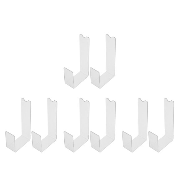 IDEANATEGRATE Supportive Shoe Display Stand Acrylic Space-Saving Design 8Pcs 7.1X3.5X1.8In
