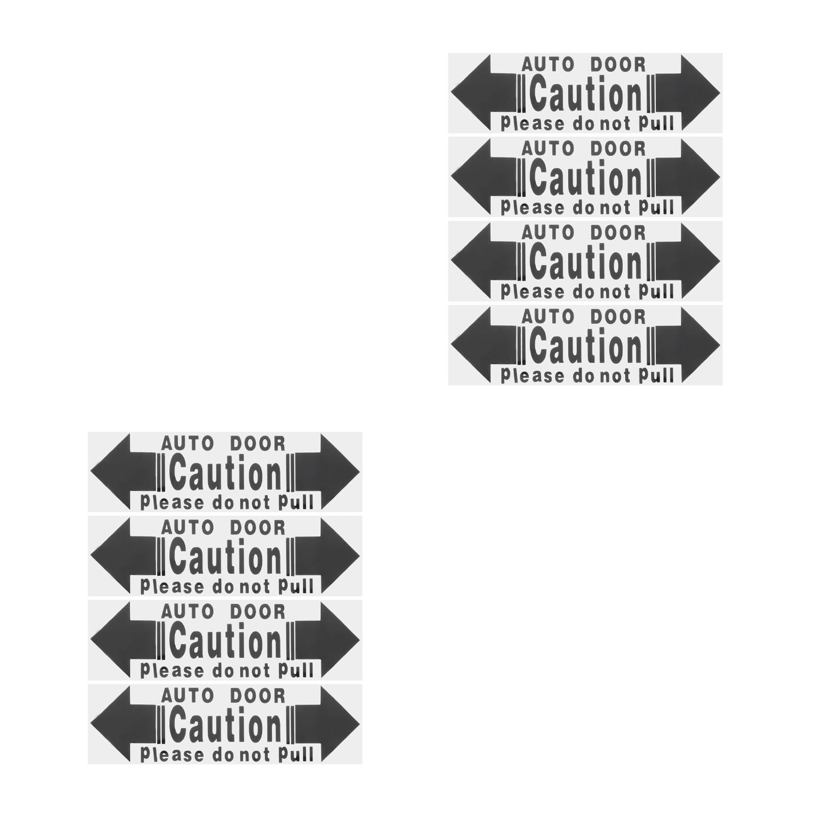 Masteelf 8 pcs Automatic Door Sticker Caution Automatic Door Sticker Do ...