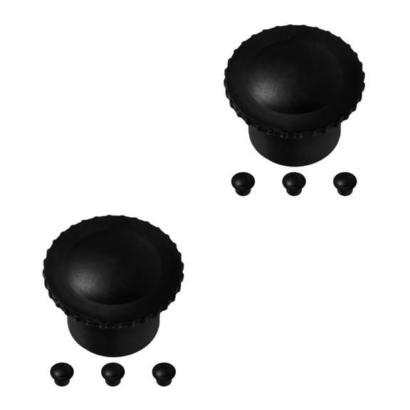 Masteelf 8 pcs Clothes Drying Rack End Caps Finials For Curtain Rods Ends Decorative Cap Curtain Rod Caps Curtain End Caps Tensin Curtain Rod End Cap