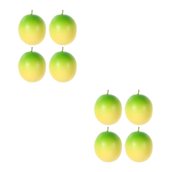 Masteelf 8 pcs Fake Plastic Fruit Fake Fruit Artificial Fruits Vivid Faux Food Model For Home Fruit Shop Supermarket Desk Office Restaurant Decorations Or Props