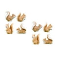 thumbnail image 1 of Masteelf 8 pcs Mini Squirrel Figurine Mini Garden Accessories Resin Squirrel Figurine For Outdoor Landscape Garden Lawn Pot Diy Cake Decorations, 1 of 8