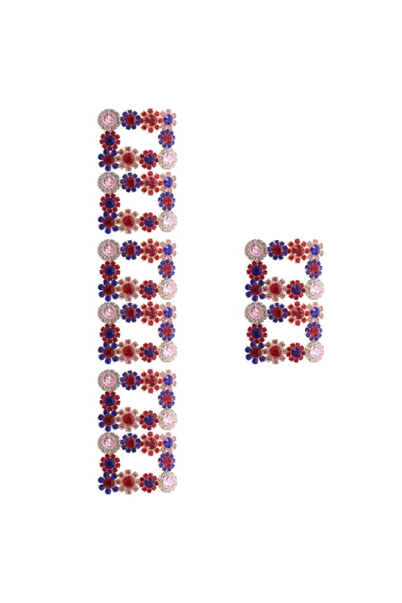 8 pcs Rhinestone Shoe Flower Shoe Crystal Jewelry Bridal Shoe Jewelry Clips