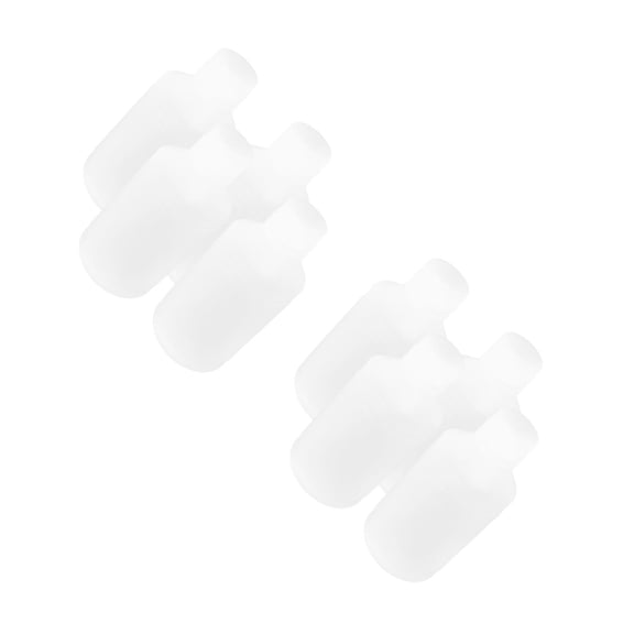 Masteelf 8 pcs  Round Bottles Plastic Containers Liquid Storage Bottles Sealing Jars Plastic Bottles Lab Bottle Sample Sealing Storage Container