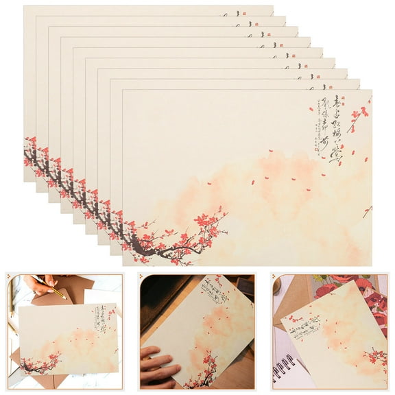 Masteelf 80 Sheets   Writing Paper for Letter Painting Letter Paper Vintage Style Letter Paper Retro Paper