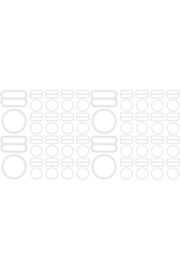 80 pcs Bra Strap Hooks Bra Strap Rings Replacement Bra Clips Bra Strap Buckles Bra Hooks