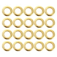 thumbnail image 1 of Masteelf 80pcs Curtain Grommets Curtain Eyelet Rings Nanoscale Low Noise Roman Ring Window Curtain Accessories for Bedroom Bathroom ( Golden ), 1 of 10