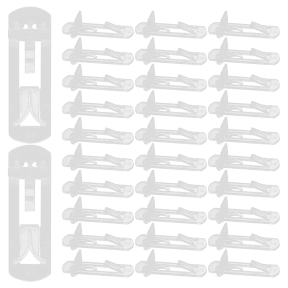 Masteelf 80pcs Clear Plastic Shelf Support Clips Pegs for Furniture Shelf Holder