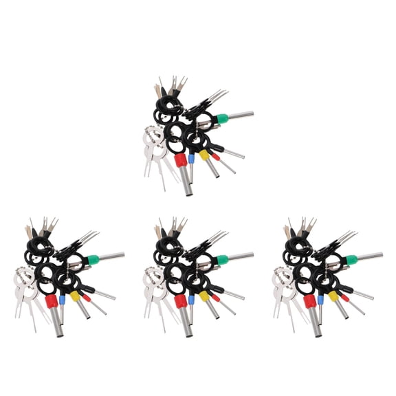 Masteelf 84 PCS Terminal Removal Tool Depinning Tool Electrical Connector Pin Removal Tool Kit Pin Extractor Terminal Release Tool Set for Car