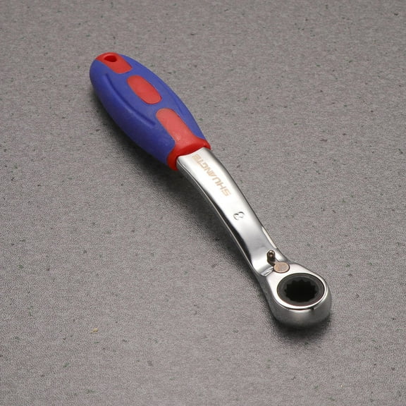 Masteelf 8MM Two-way Ratchet Quick-Release Easy to Use Tooth Round Head Ratchet Wrench
