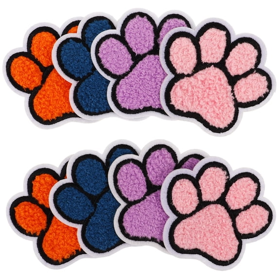 Masteelf 8Pcs Replaceable Paw Patches Decorative Clothes Patches Adhesive Coat Patches