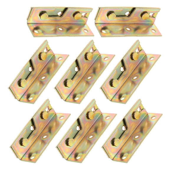 OFFIGAM Offigam Bed Rail Brackets Durable Iron Fittings for Boxes 8Pcs