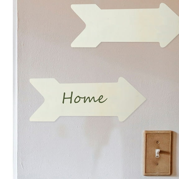 Masteelf 8pcs Blank Wood Arrow Signs for DIY Crafts Wall Decor Unfinished Hanging Arrow Cutouts for Home Wedding Birthday Party Decoration