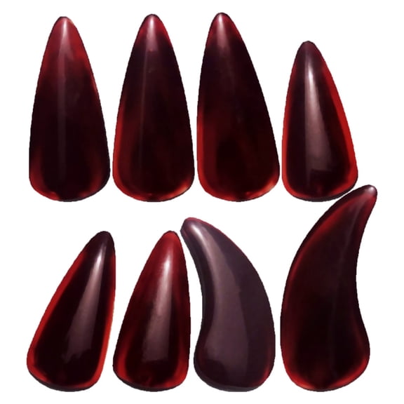 Masteelf 8pcs Durable Guzheng Nail Finger Pick Finger Plectrum Nails Guzheng Finger Picks