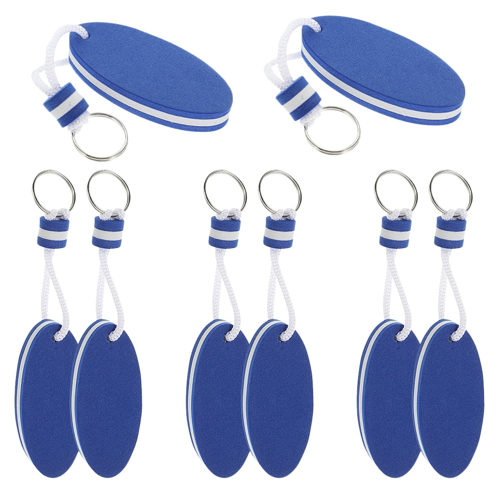 Masteelf 8pcs Floating Keychain Oval Floating Keychain Boat Key Pendant ...