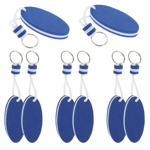 Masteelf 8pcs Floating Keychain Oval Floating Keychain Boat Key Pendant Boat Key Float for Boating Kayak Fishing Kite Surfing Sailing Outdoor Water Sports