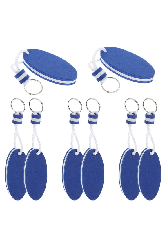 8pcs Floating Keychain Oval Floating Keychain Boat Key Pendant Boat Key Float for Boating Kayak Fishing Kite Surfing Sailing Outdoor Water Sports