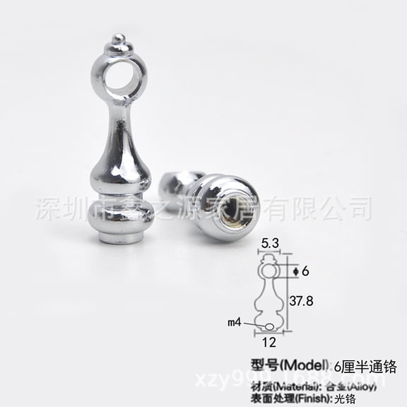 Masteelf 8pcs Metal Spindles Furniture Connectors Post Caps Glass Railing Post Connector Cap Cabinets Spindles Spindles Silver