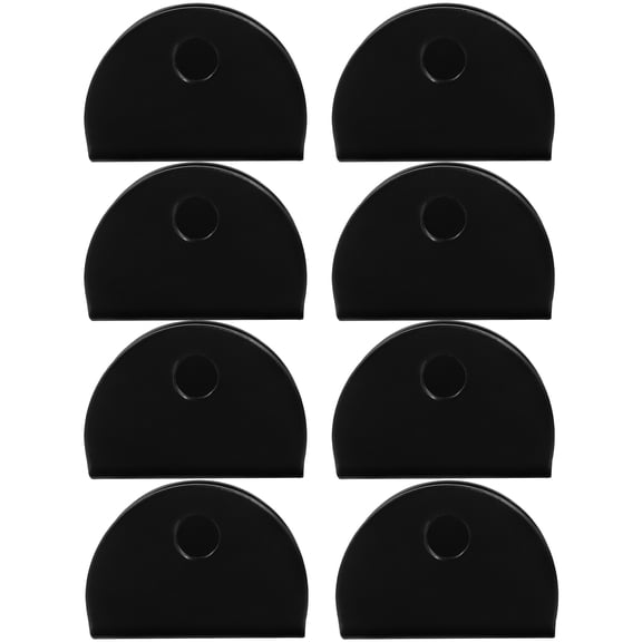 Masteelf 8pcs Mirror Clip Semicircle Glass Shelf Bracket Floating Shelf Clamp Mirror Hook Size