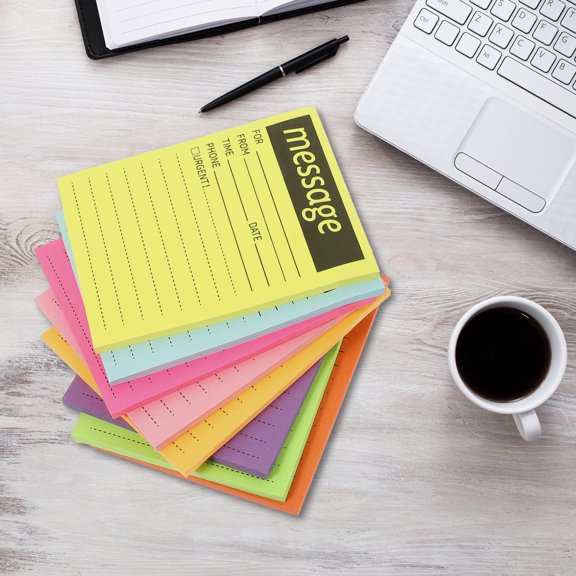 Masteelf  9 Books Color Notepad Household Memo Stickers Work
