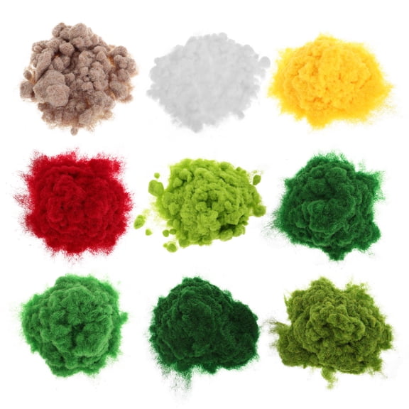 Masteelf 9 Pcs Simulated Lawn Grass Powder 14.50X9.50X2.00CM
