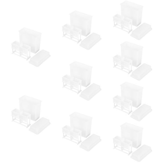 Masteelf 9 Sets Laboratory Microscope Slides Staining Rack Plastic ...