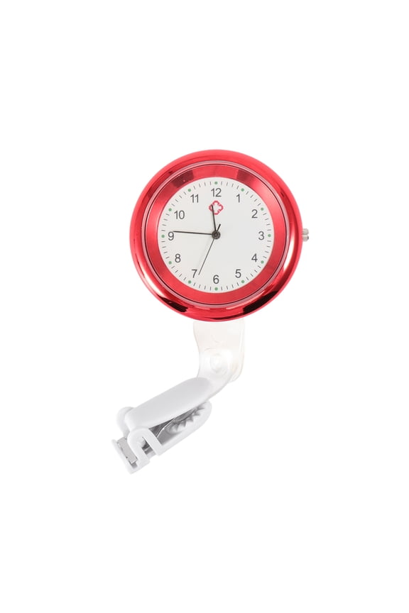 9 X4.4cm Waterproof Watches for Women Magnetic Fob Nurses Pocket Red