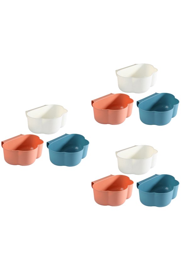 9 pcs Kitchen Trash Bin Cabinet Door Garbage Holder Kitchen Garbage Waste Basket
