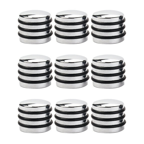Masteelf 9 pcs Volume Control Knob with Dome for Guitar Bass Parts Accessory GD111 (Silver)