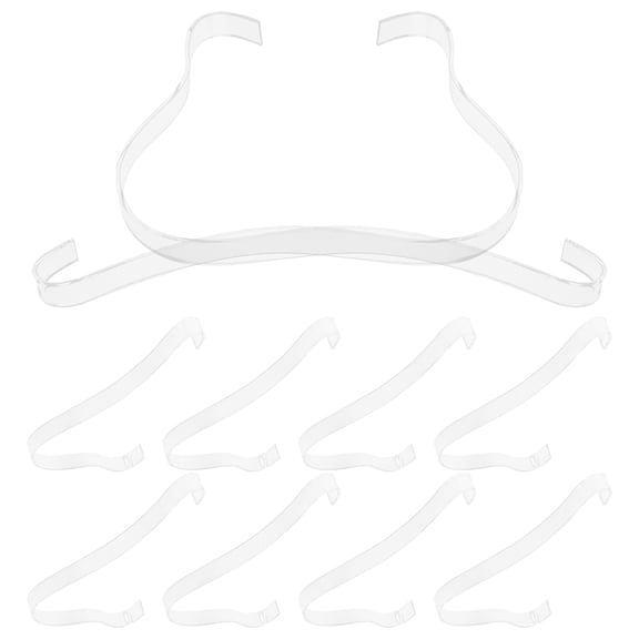 Masteelf 90-Piece Transparent Shoe Display Racks for Sandals and High Heels, Shoe Holders and Organizers