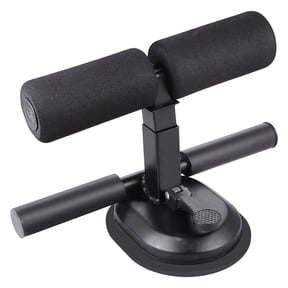 1PC Creative Fitness Equipment Sit up Assist Device Suction Cup Type Sit up Abdominal Trainer for Home Men Women (Black)