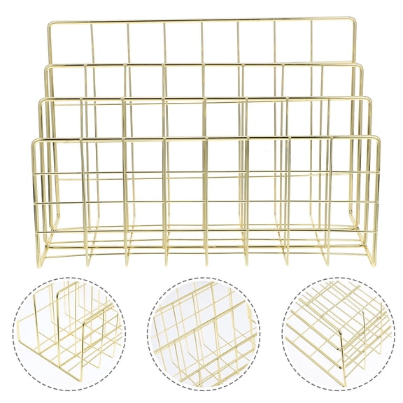 Masteelf  Accessory Desk Organizer with File Holder Mail Sorting Rack Office
