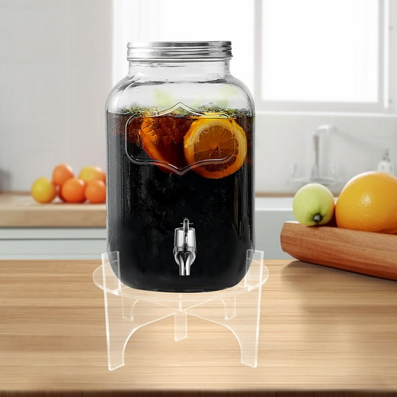 Masteelf Acrylic Drink Dispenser Stand Base For Party Transparent Beverage Holder Rack For Serving Juice Tea Cocktails Desserts Snacks Bars Cafes Display