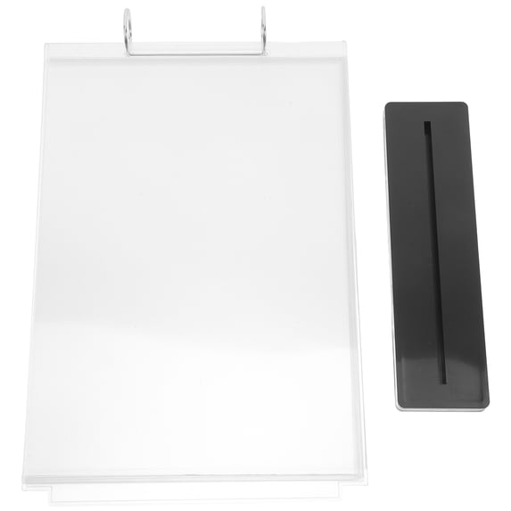 Masteelf Acrylic Multi Page Flip Display Card Label Display Stand ...