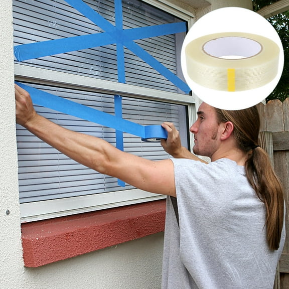 Masteelf Adhesive Tape Construction Filament Packing Fiber Strong White