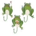 thumbnail image 1 of Masteelf Adorable Frog Shaped Wall Hooks for Home Decoration and Organization Made of Iron Green 3pcs, 1 of 8