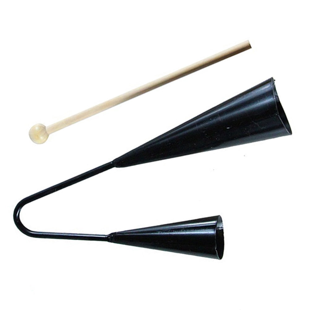 Masteelf Agogo Bell with Wooden Stick for Kids Traditional Two Tone ...